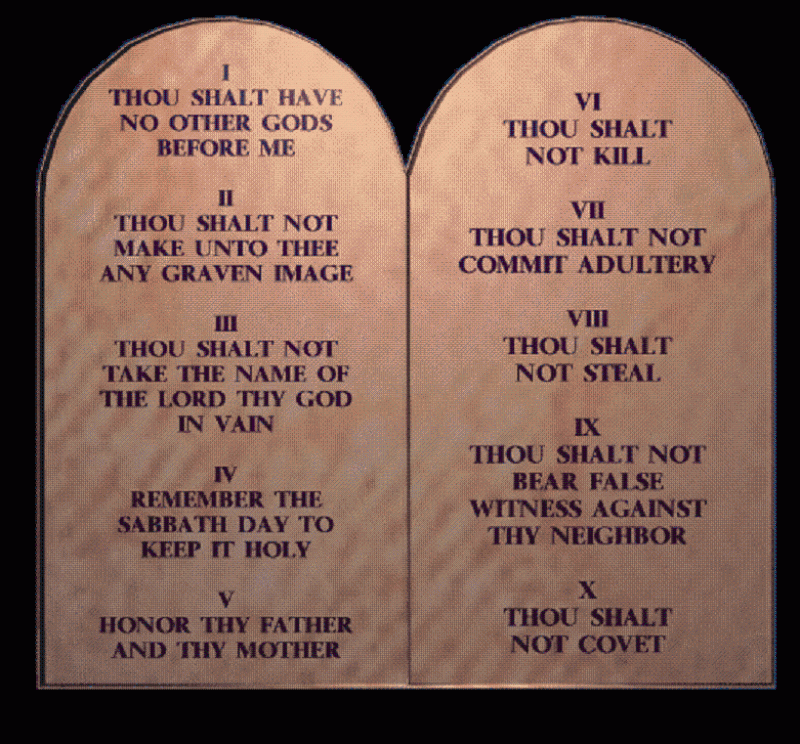 The Ten Commandments Printable