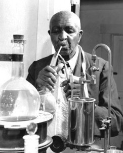 photo of Carver in his lab