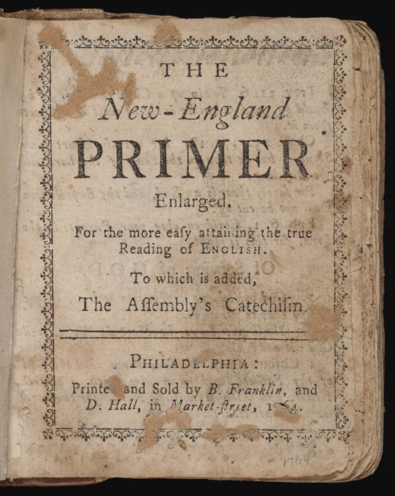 education in early America used the New England primer
