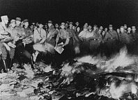 Nazi book burning became common in the 1930s