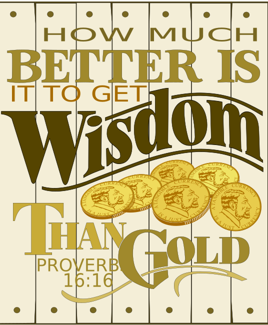 Wisdom Than Gold…
